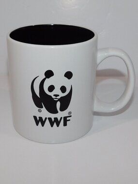 WWF World Wildlife Fund Regenerate Canada Black White Panda Bear Coffee mug